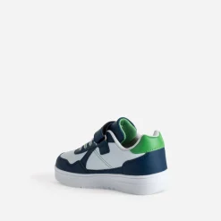 Tennis MINECRAFT blanche, marine et verte