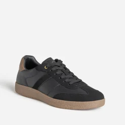 Tennis noire bi-matière