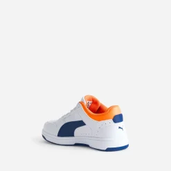 Tennis PUMA blanche, bleue, orange