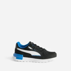 Tennis PUMA noire, blanche, bleue mix matières