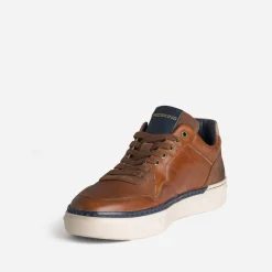 Tennis REDSKINS cognac cuir