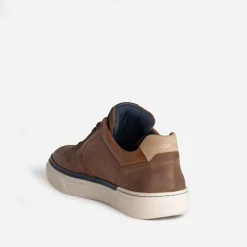 Tennis REDSKINS cognac cuir