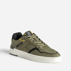 Tennis SCHOTT kaki, noir, jaune