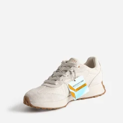 Tennis SKECHERS beige bi-matière