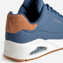 Tennis SKECHERS bleu marine bi-matière