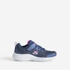 Tennis SKECHERS bleu pailleté en mesh