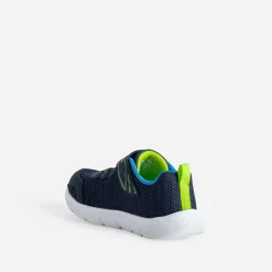Tennis SKECHERS marine et verte en mesh