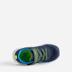 Tennis SKECHERS marine et verte en mesh
