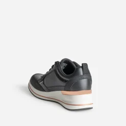 Tennis SKECHERS noire détails cuivrés