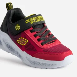 Tennis SKECHERS rouge et noire clignotante
