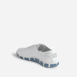 Tennis TBS blanche en cuir à semelle bicolore