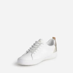 Tennis TBS blanche et or en cuir