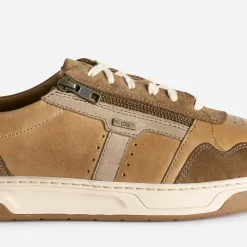 Tennis TBS camel en cuir