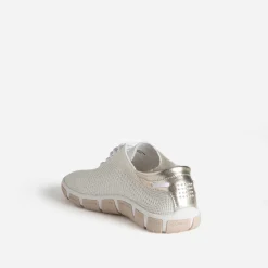 Tennis TBS écru détails dorés en mesh