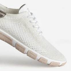 Tennis TBS écru détails dorés en mesh