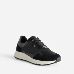 Tennis TBS noire en cuir