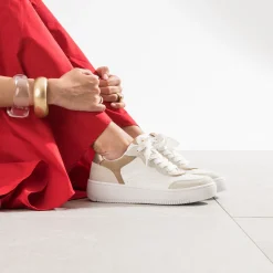 Tennis TEXTO blanc, gris, beige