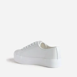 Tennis TEXTO blanc irisé embossée effet python