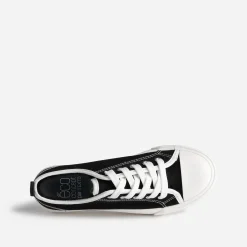 Tennis TEXTO noire éco-conçue à semelle plateforme