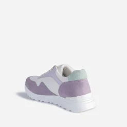 Tennis TEXTO parme, blanche, verte