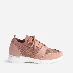 Tennis vieux rose tricotée