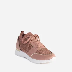 Tennis vieux rose tricotée