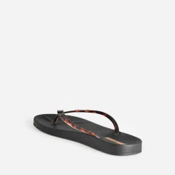 Tong IPANEMA noire brides écaille