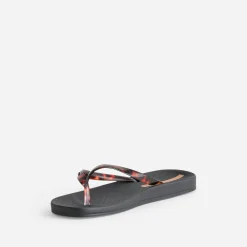 Tong IPANEMA noire brides façon écailles