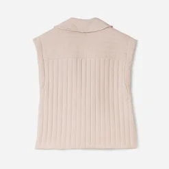 Veste matelassée TEXTO beige sans manches