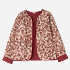 Veste TEXTO beige imprimé fleurs indiennes